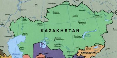 Kort over almaty, Kasakhstan