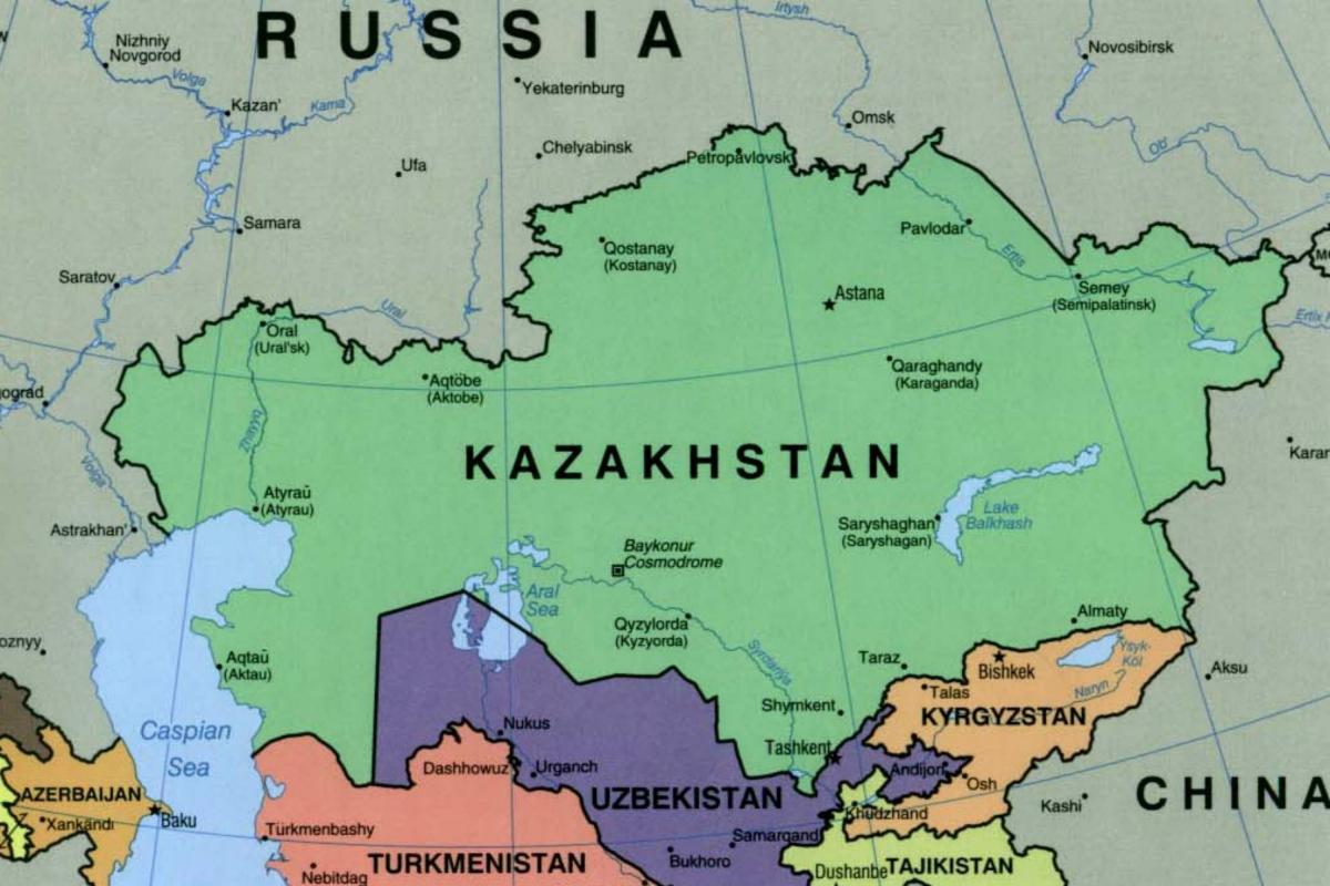kort over almaty, Kasakhstan