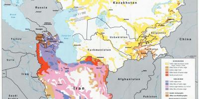 Kort over Kasakhstan religion